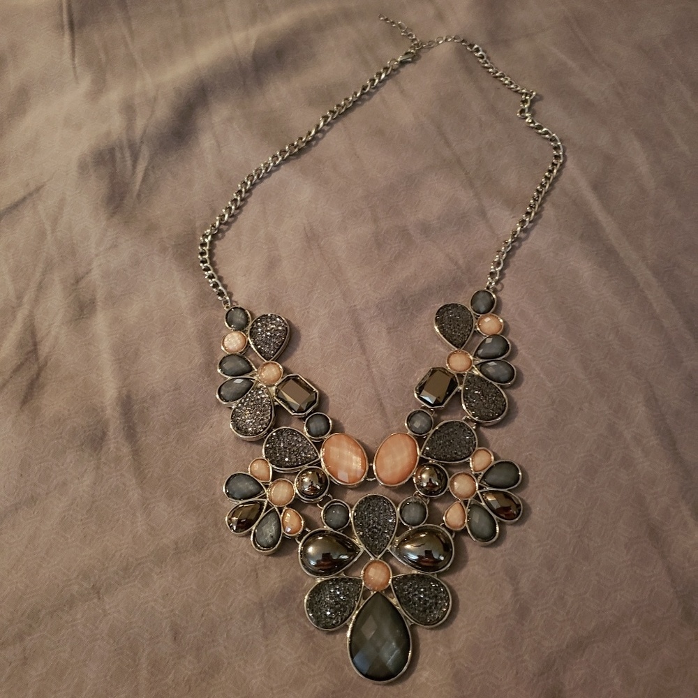 Statement bib necklace